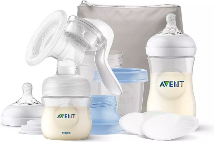 Philips AVENT Odsávačka mateřského mléka manuální, startovní sada + Krém na bradavky 30 ml - obrázek 3