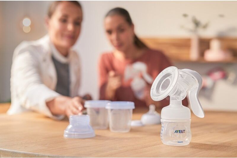 Philips AVENT Odsávačka mateřského mléka manuální s VIA systémem + Krém na bradavky 30 ml - obrázek 8
