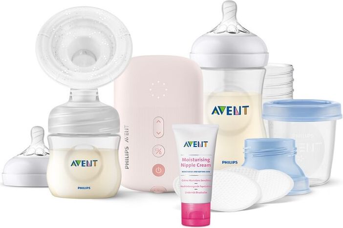 Philips AVENT Odsávačka mateřského mléka elektronická Single sada SCD395/21+Krém na bradavky 30 ml - obrázek 1