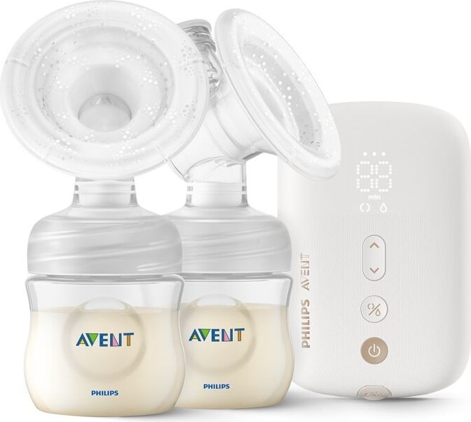 Philips AVENT Odsávačka mateřského mléka elektronická Premium DUO SCF398/11+Krém na bradavky 30 ml - obrázek 3