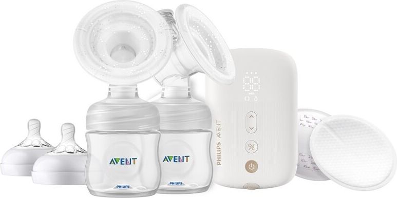 Philips AVENT Odsávačka mateřského mléka elektronická Premium DUO SCF398/11+Krém na bradavky 30 ml - obrázek 4