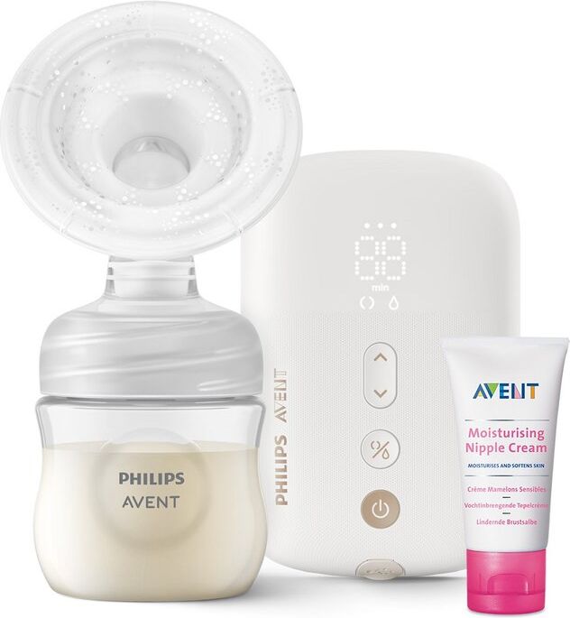 Philips AVENT Odsávačka mateřského mléka elektr. Premium dobíjecí SCF396/11+Krém na bradavky 30 ml - obrázek 1