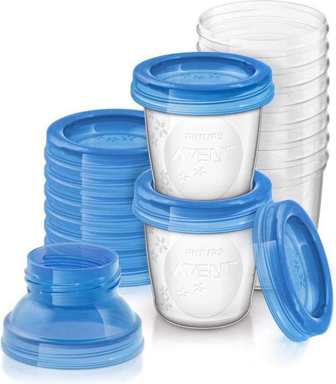 Philips AVENT VIA zásobníky na mateřské mléko, 10 ks + Krém na bradavky 30 ml - obrázek 2