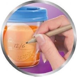 Philips AVENT VIA zásobníky na mateřské mléko, 10 ks + Krém na bradavky 30 ml - obrázek 4