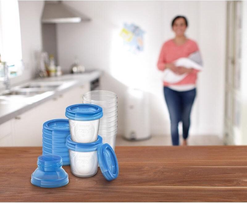 Philips AVENT VIA zásobníky na mateřské mléko, 10 ks + Krém na bradavky 30 ml - obrázek 6