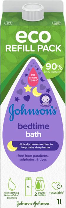 JOHNSON'S® Bedtime koupel pro dobré spaní, náhradní náplň 1000 ml - obrázek 1