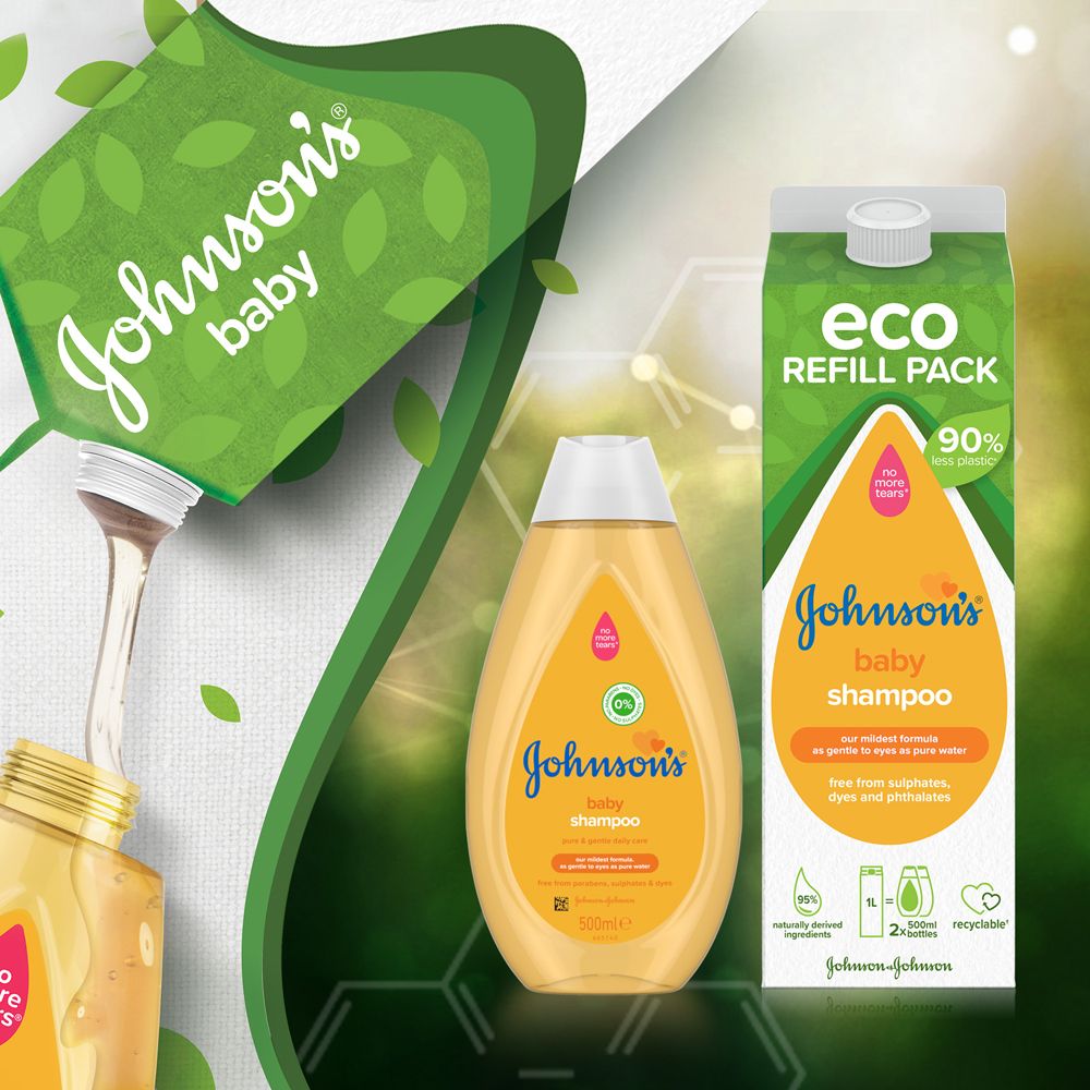 JOHNSON'S® Šampon dětský, náhradní náplň 1000 ml - obrázek 2