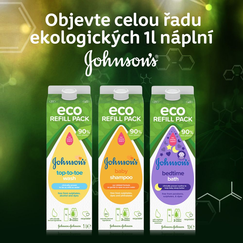 JOHNSON'S® Šampon dětský, náhradní náplň 1000 ml - obrázek 6