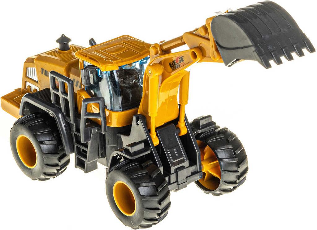 Auto bagr pracovní stroj na setrvačník 1:55 plastový model - obrázek 5