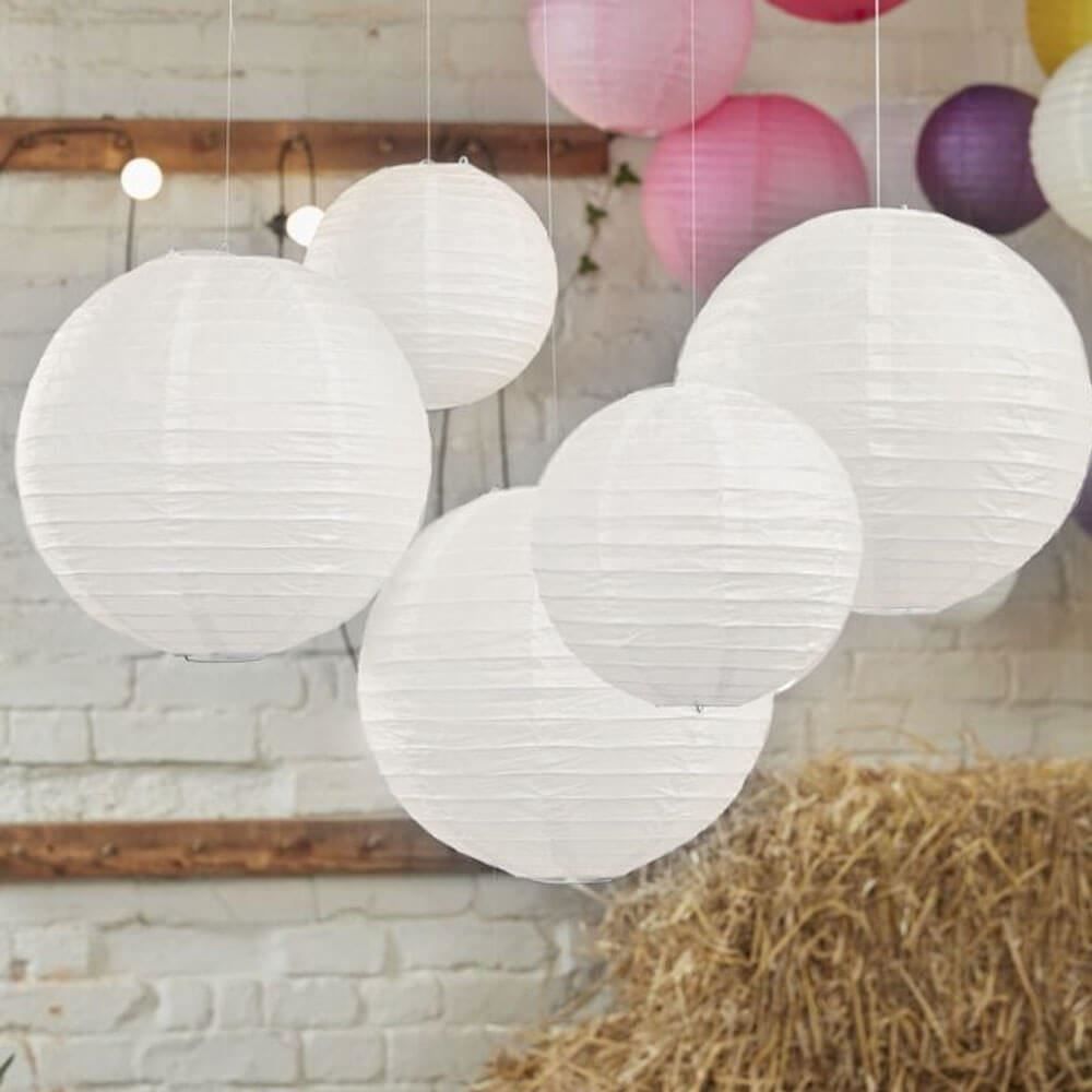 Papírový lampion 25 cm - obrázek 1
