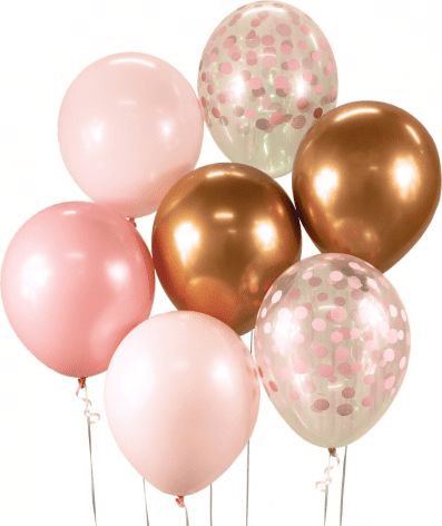 GoDan Sada balónků růžové 7ks - - obrázek 1