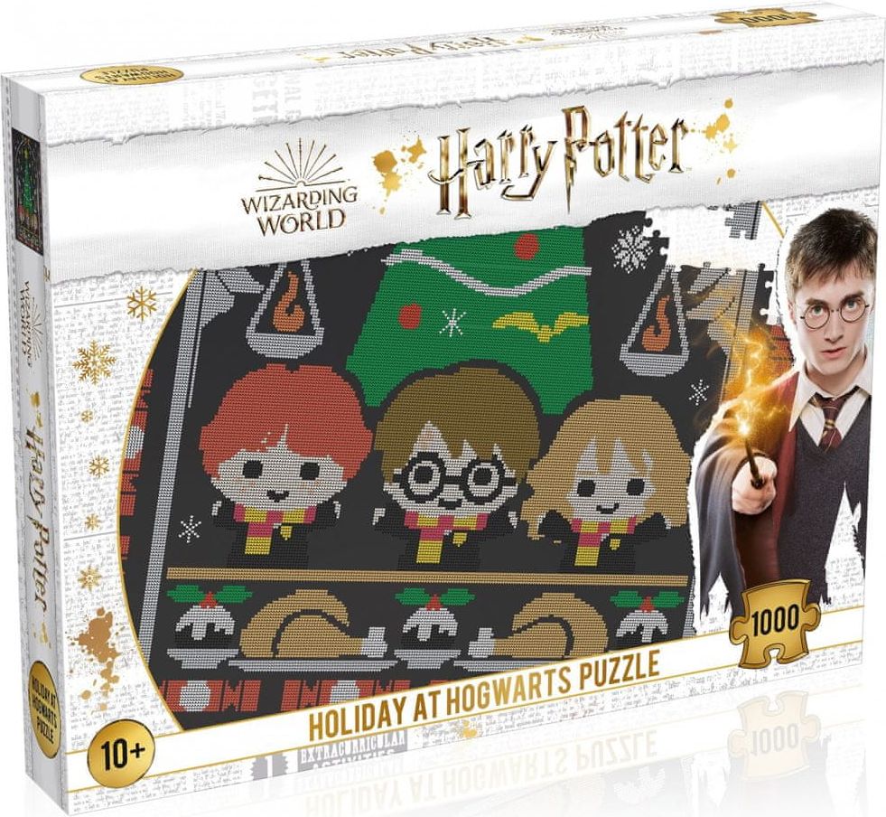 Winning Moves Puzzle Harry Potter: Vánoce v Bradavicích 1000 dílků - obrázek 1