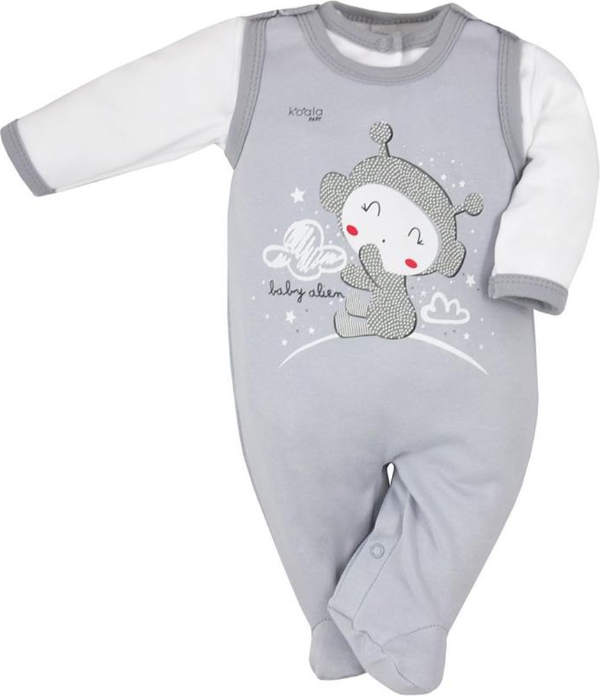 2-dílná kojenecká souprava Koala Clouds bílá&nbsp;-&nbsp;68 (4-6m) - obrázek 1
