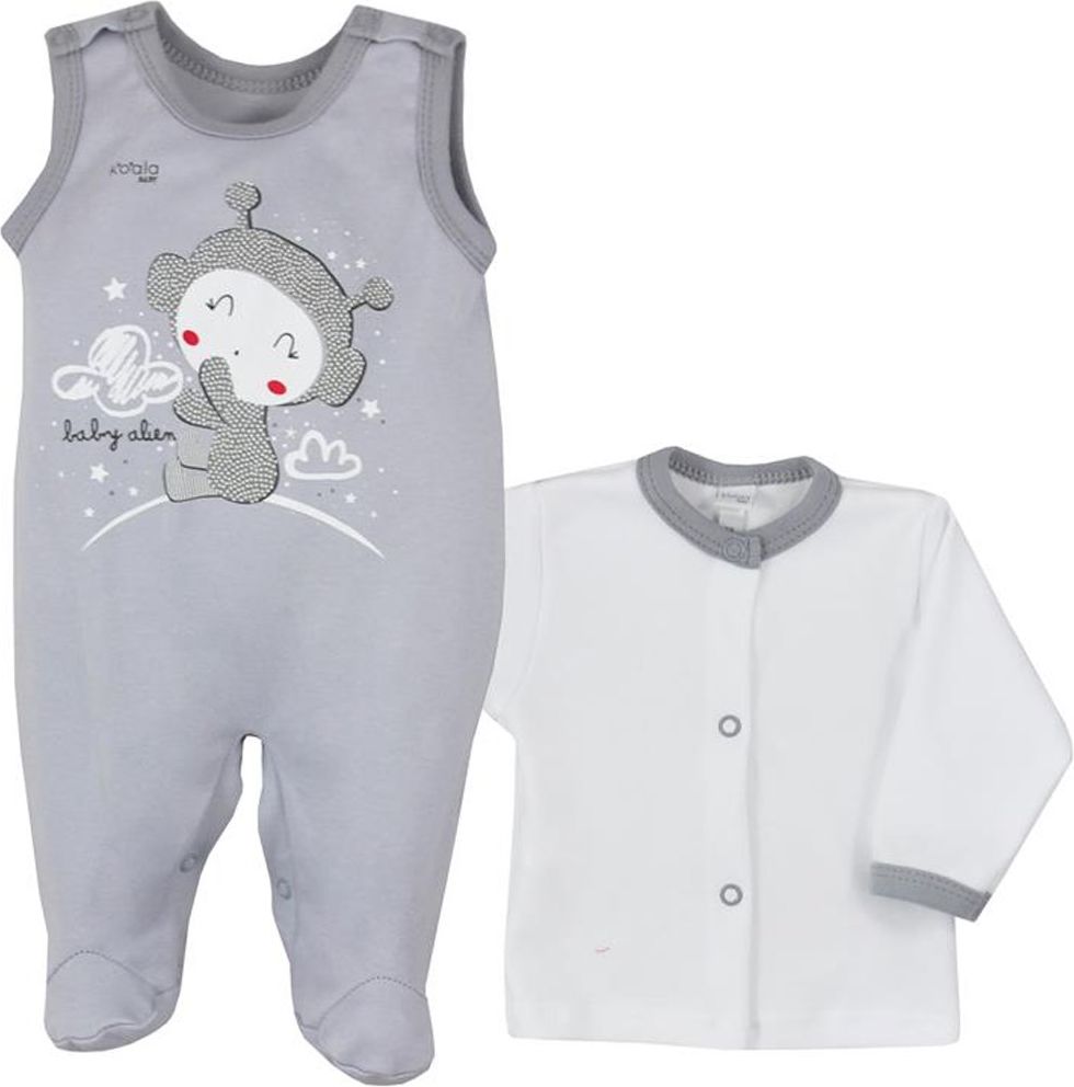 2-dílná kojenecká souprava Koala Clouds bílá&nbsp;-&nbsp;68 (4-6m) - obrázek 2