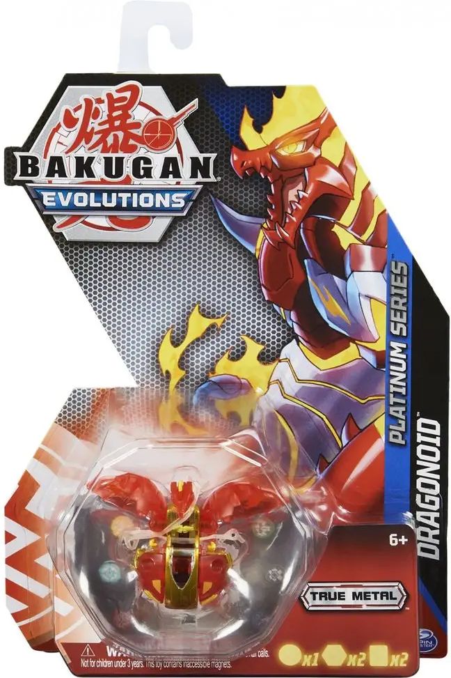 Spin Master Bakugan True Metal figurky červený drak S4 - obrázek 1