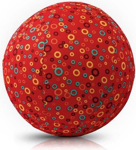Bubabloon Dětský balón - kroužky červený - obrázek 1