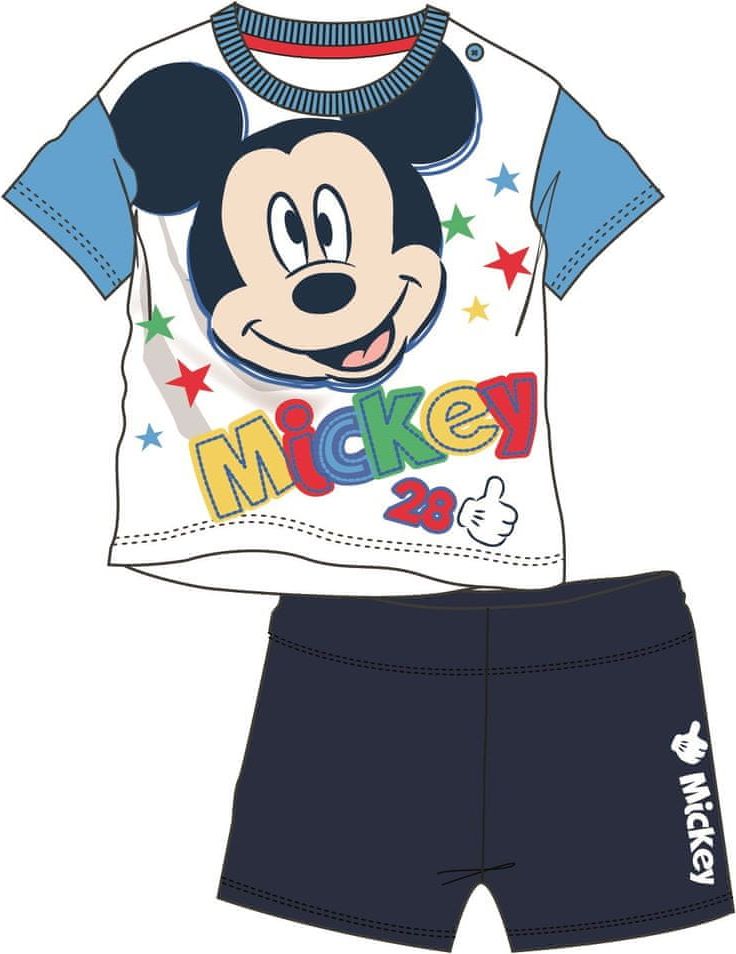 Disney by Arnetta chlapecký letní set Mickey Mouse 86 modrá - obrázek 1