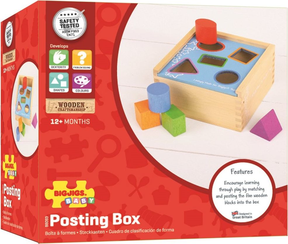 Bigjigs Toys Vkládací krabička s tvary - obrázek 5
