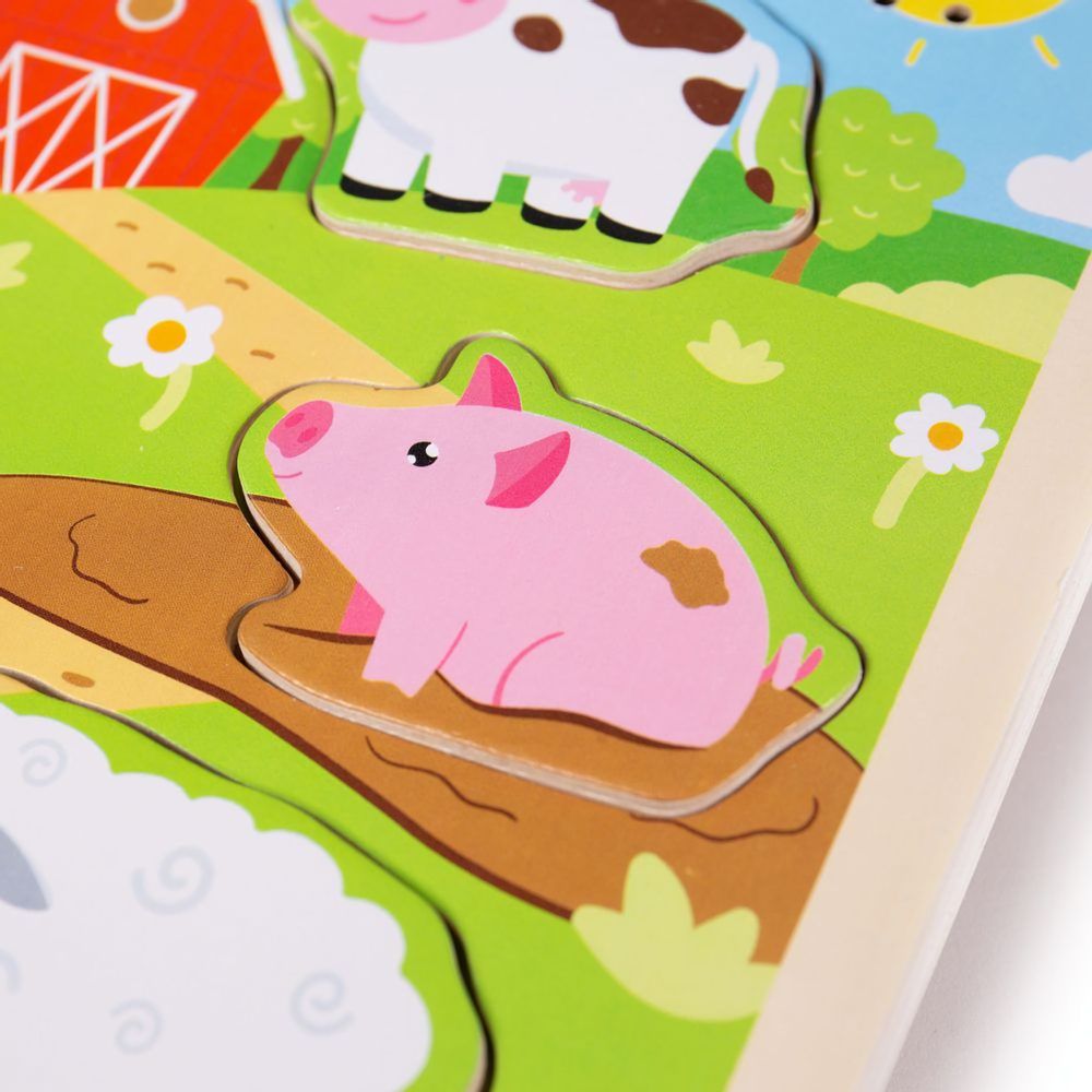 Bigjigs Toys Vkládačka se zvukem Farma - obrázek 3