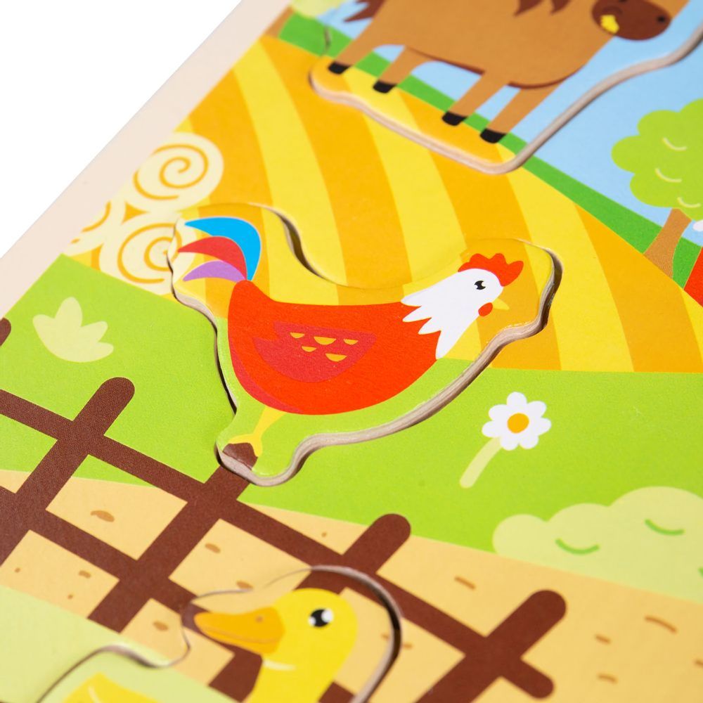 Bigjigs Toys Vkládačka se zvukem Farma - obrázek 4
