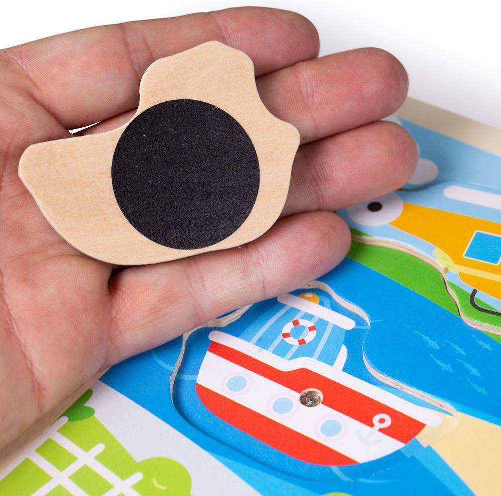 Bigjigs Toys Vkládačka se zvukem Doprava - obrázek 3