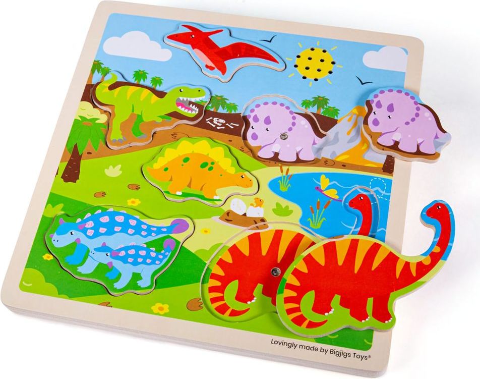 Bigjigs Toys Vkládačka se zvukem Dinosauři - obrázek 2