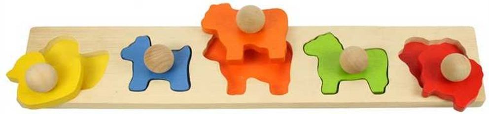 Bigjigs Toys Bigjigs Baby Vkládací puzzle zvířata - obrázek 1