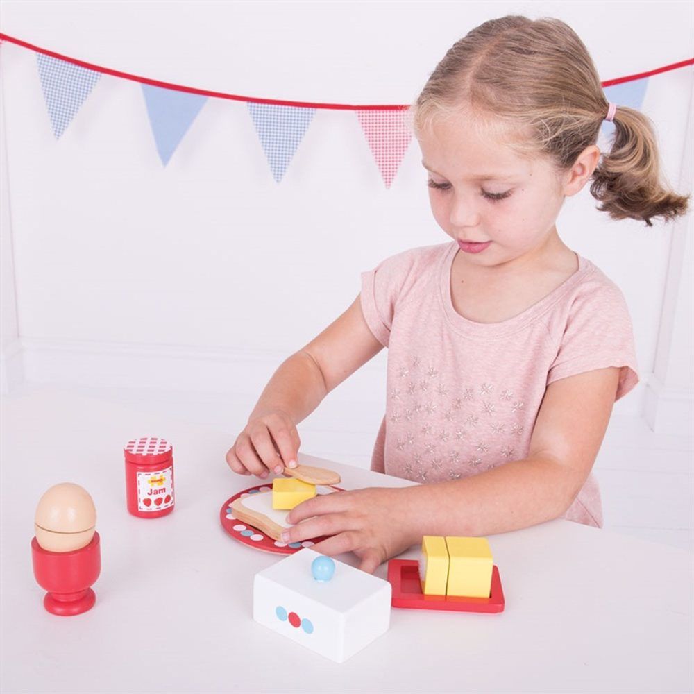 Bigjigs Toys- Dřevěné hračky - Set snídaně - obrázek 3