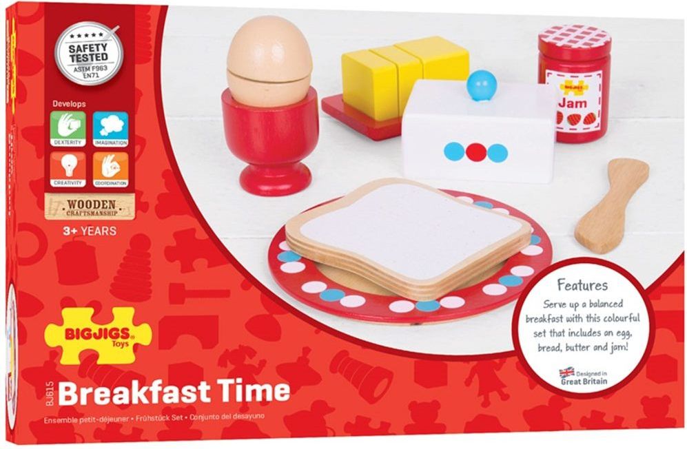 Bigjigs Toys- Dřevěné hračky - Set snídaně - obrázek 4