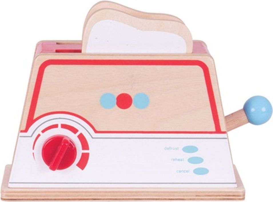 Bigjigs Toys- Dřevěné hračky - Toaster - obrázek 4
