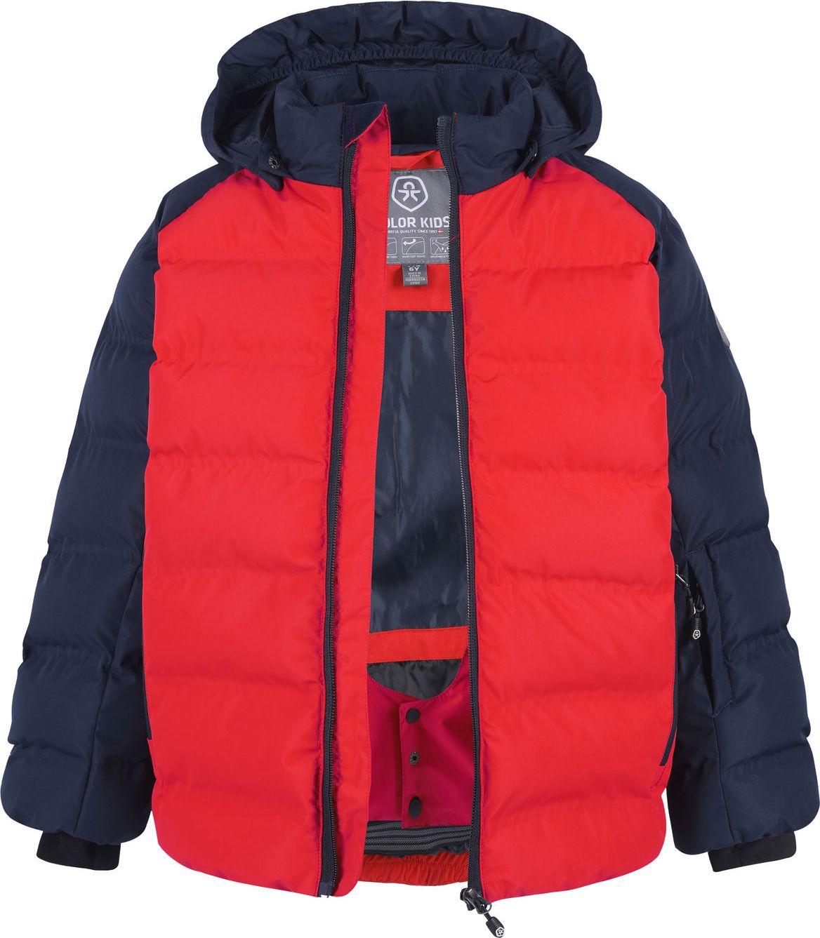 DĚTSKÁ ZIMNÍ LYŽAŘSKÁ BUNDA COLOR KIDS, AF 10.000, RACING RED Velikost: 104 - obrázek 2