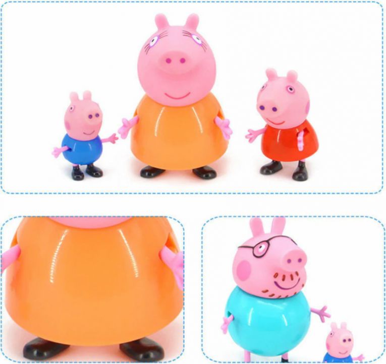 Figurky Prasátko Pepina 4 ks Rodina - obrázek 4