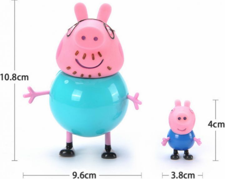 Figurky Prasátko Pepina 4 ks Rodina - obrázek 5