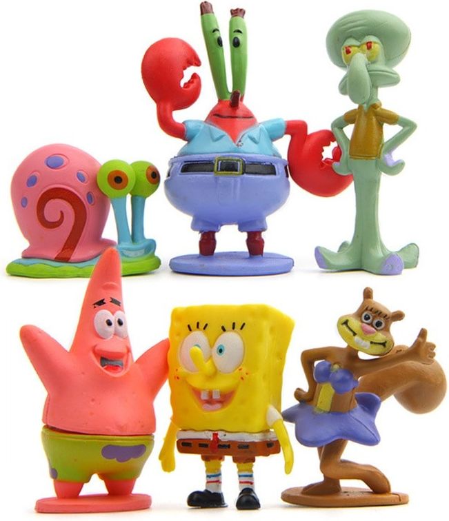 Figurky Spongebob 6 ks - obrázek 1