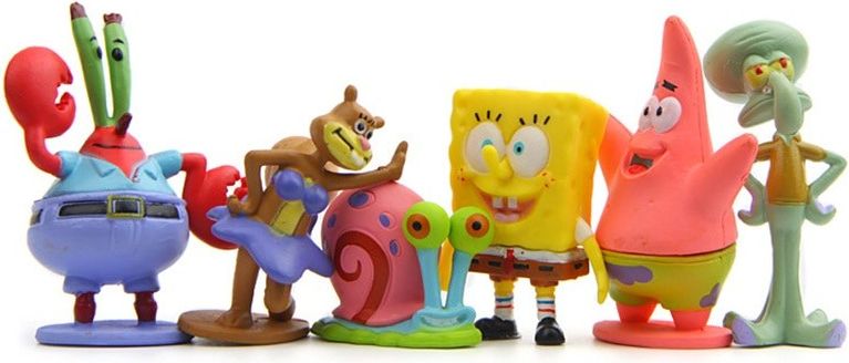 Figurky Spongebob 6 ks - obrázek 2