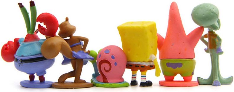 Figurky Spongebob 6 ks - obrázek 3