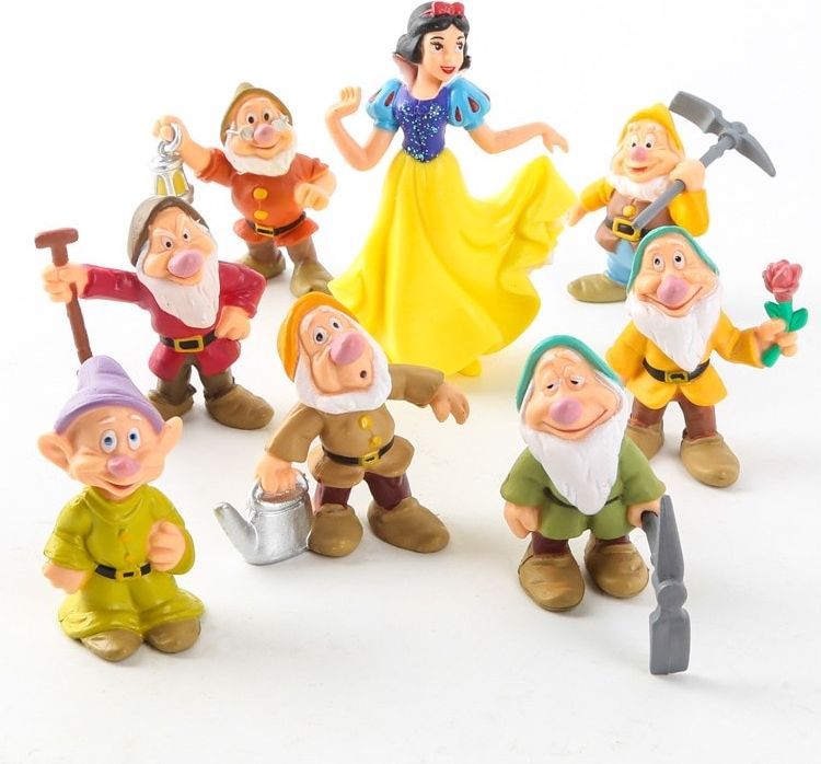 Figurky Sněhurka a sedm trpaslíků 8 ks - obrázek 1