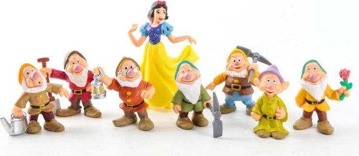 Figurky Sněhurka a sedm trpaslíků 8 ks - obrázek 2