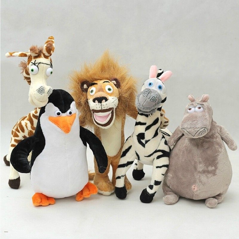 SET plyšáků Madagaskar 6 ks - obrázek 2
