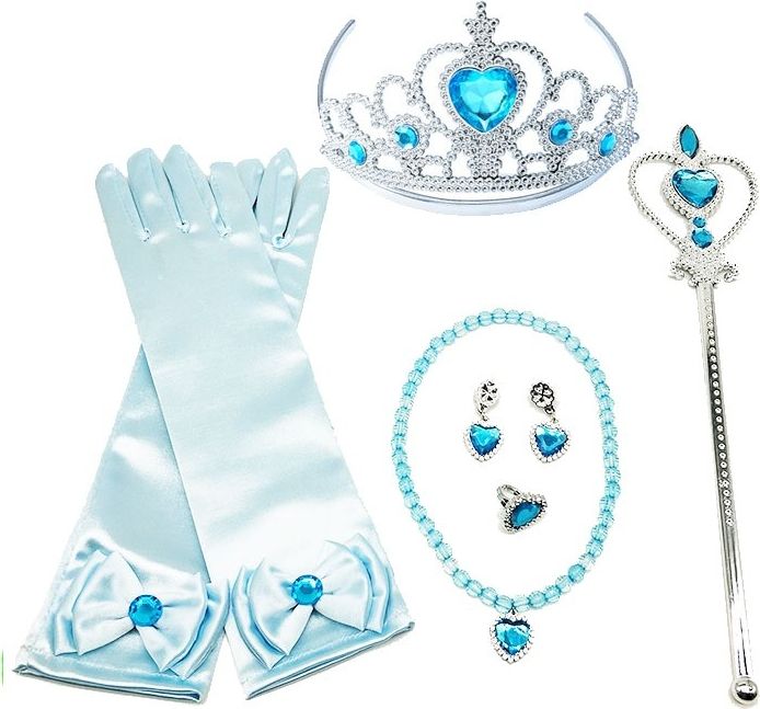 Set Elsa Ledové Království - korunka rukavice a hůlka - obrázek 1