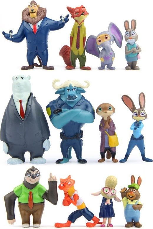 Figurky Zootropolis 12 ks - obrázek 2