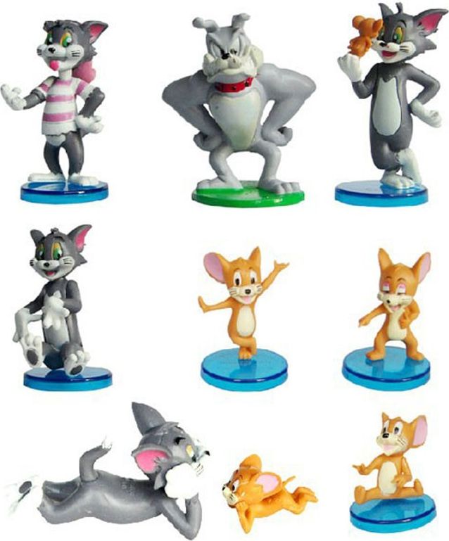 Figurky Tom a Jerry 9 ks - obrázek 1