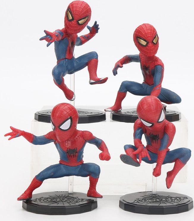 Figurky Spiderman s podstavcem 4 ks - obrázek 1