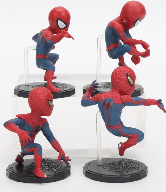Figurky Spiderman s podstavcem 4 ks - obrázek 2