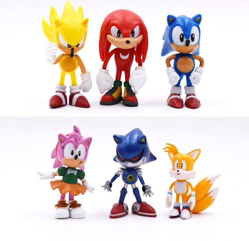 Figurky Ježek Sonic 6 ks - obrázek 1
