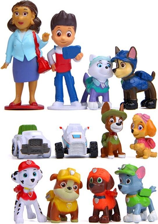 Figurky Tlapková Patrola | Paw Patrol 12 ks - obrázek 1