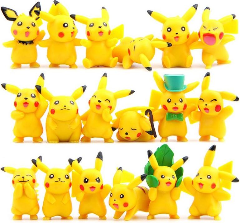 Figurky Pikachu 3-6 cm Pokemon 18 ks