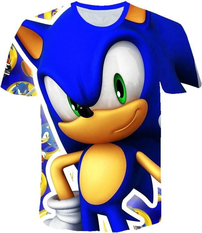 Dětské tričko Ježek Sonic 130 - 140 cm - obrázek 1