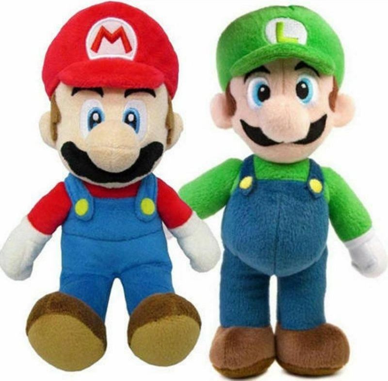 Super Mario plyšák 2 ks 25 cm - obrázek 1