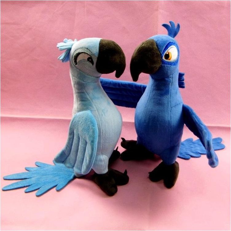 Plyšák Blu a Perla z pohádky RIO 30 cm - obrázek 1